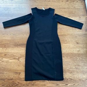 Black Rebecca Taylor cut out dress